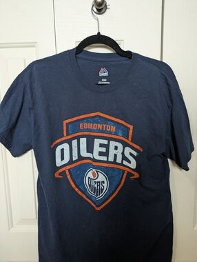 Edmonton Oilers Navy Graphic Tee